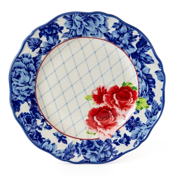 ❤️ New Pioneer Woman Heritage Floral 12 Piece Dinnerware Set - Picture 2 of 6